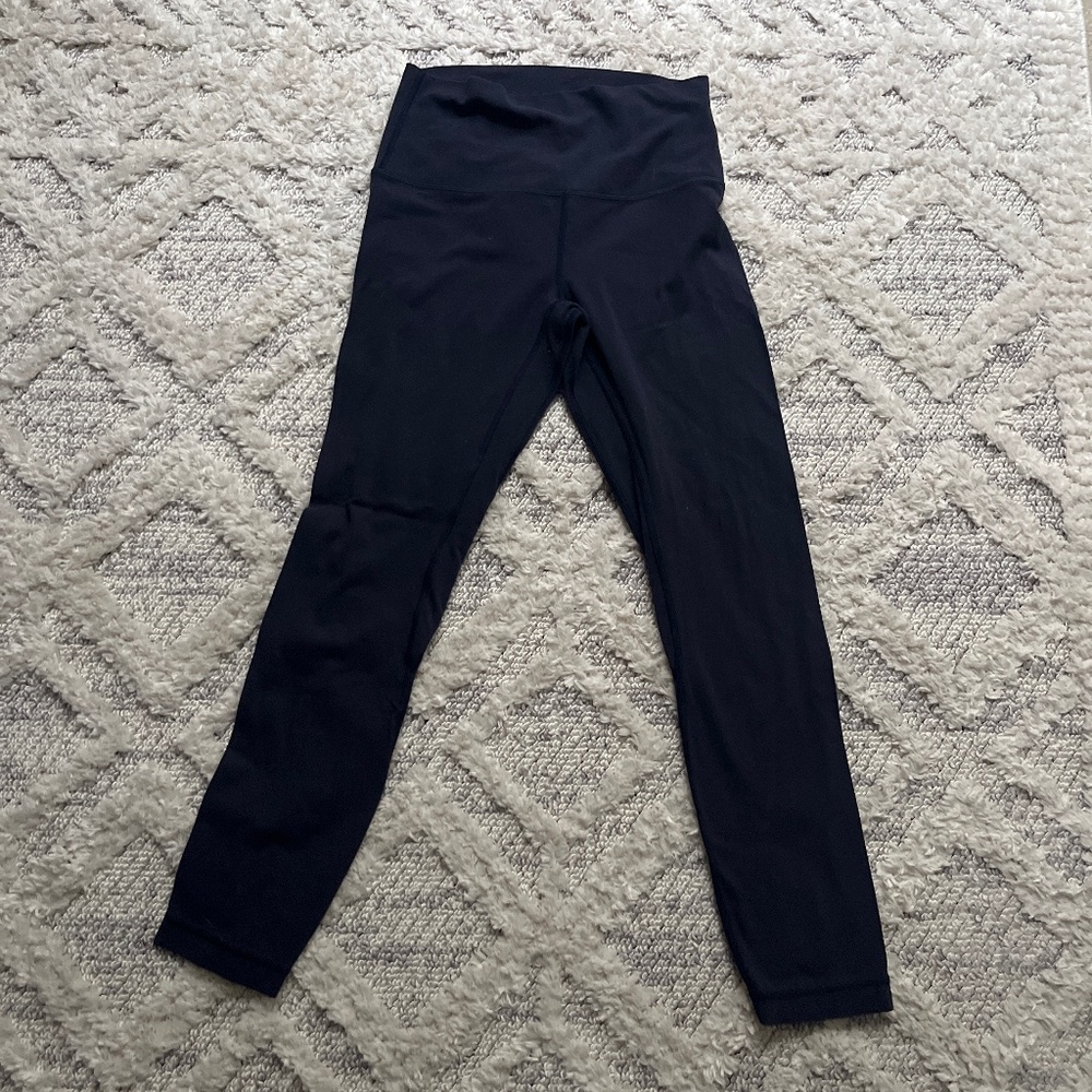 Lululemon Align Leggings Size 6 Navy blue 25 inch
